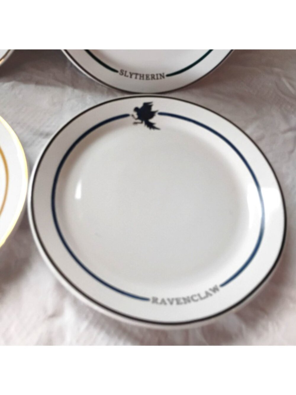 Pottery Barn Harry Potter Hogwarts Houses Stoneware Appetizer Plates Set of 4 - Picture 6 of 9